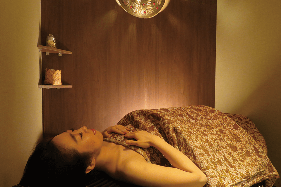 ホットストーン施術